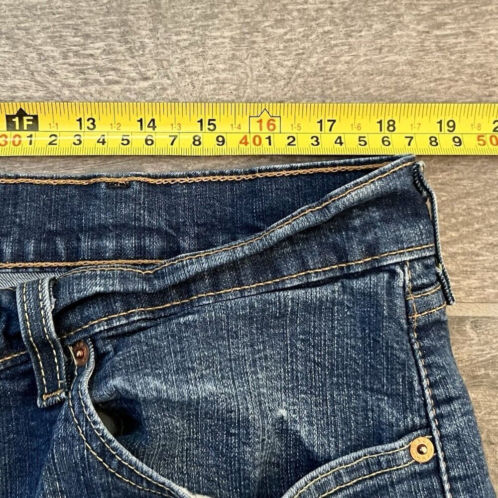 Levi’s 505 Jeans Men’s 40X30 Blue Denim Regular Fit Straight Medium Wash - Picture 6 of 10